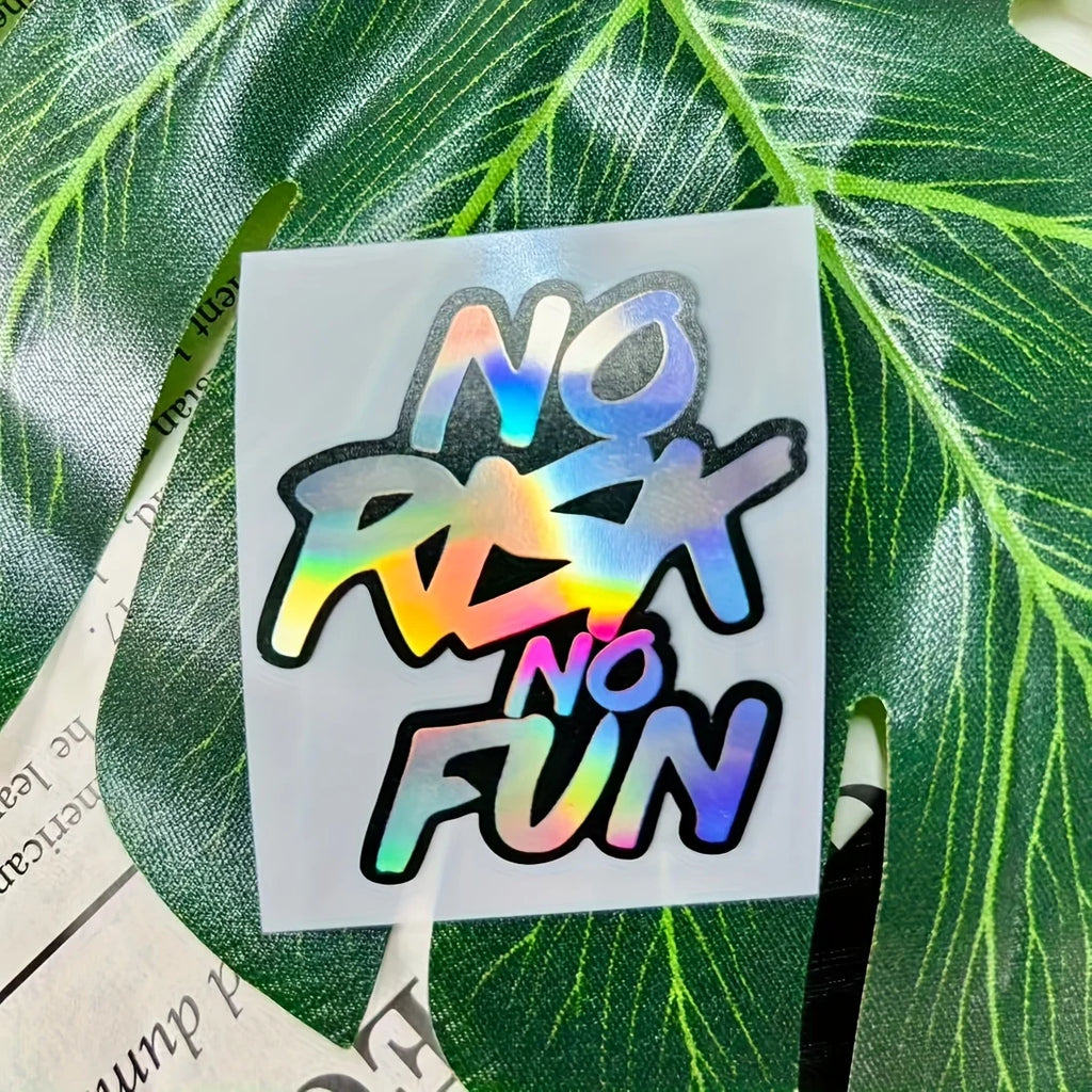 "No Risk No Fun" Vinyl Sticker