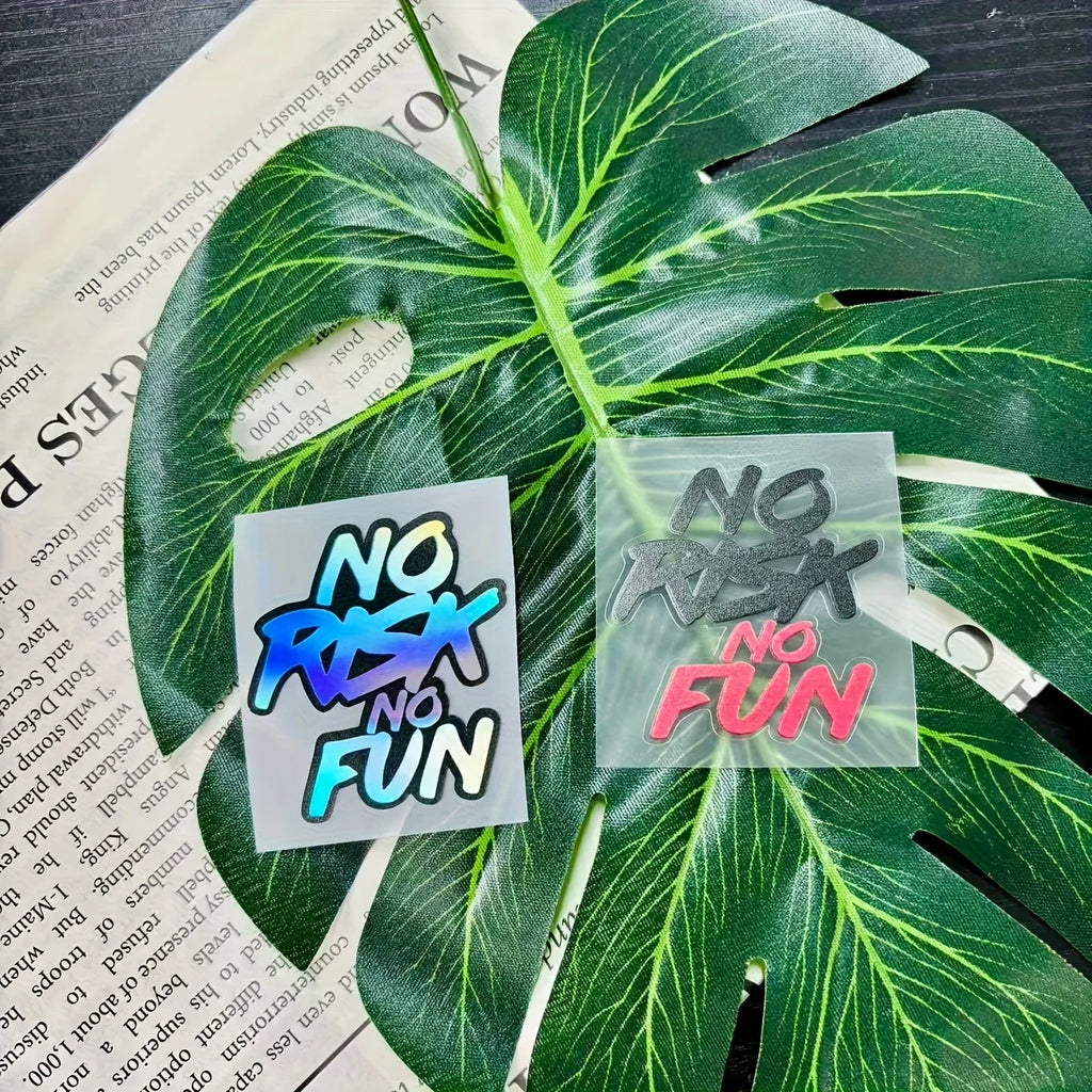 "No Risk No Fun" Vinyl Sticker