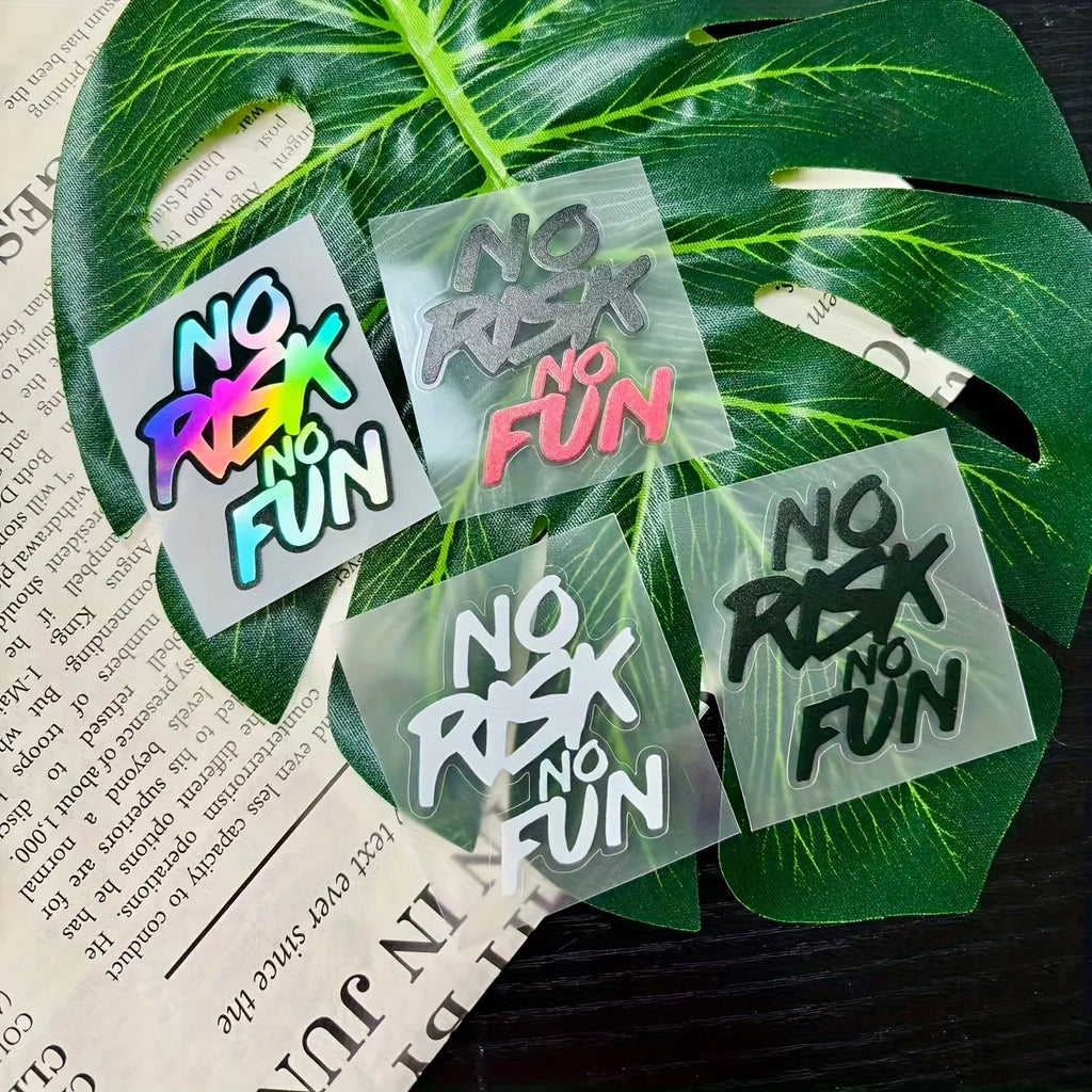 "No Risk No Fun" Vinyl Sticker